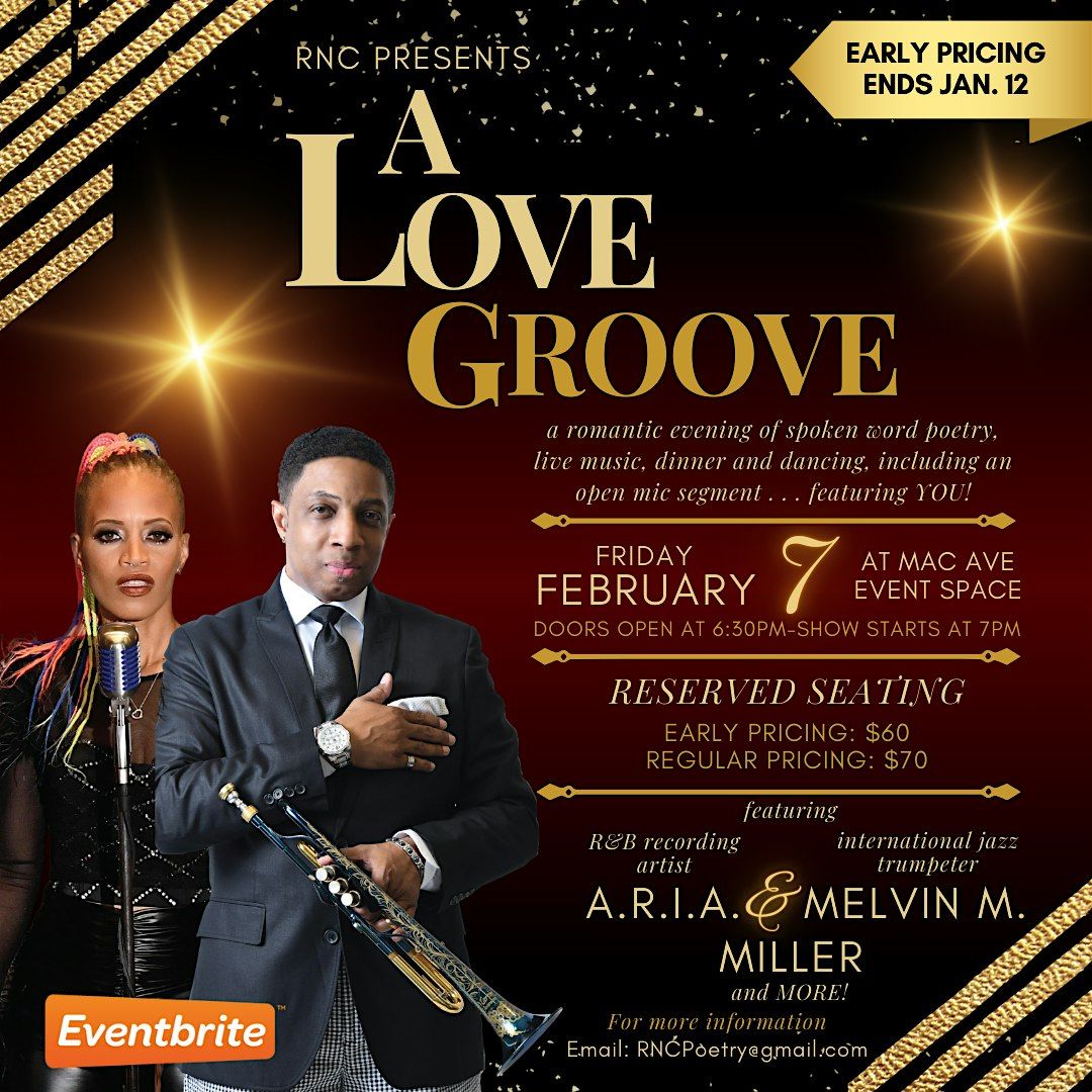 Love Groove - spoken word poetry open mic, live music and dinner show