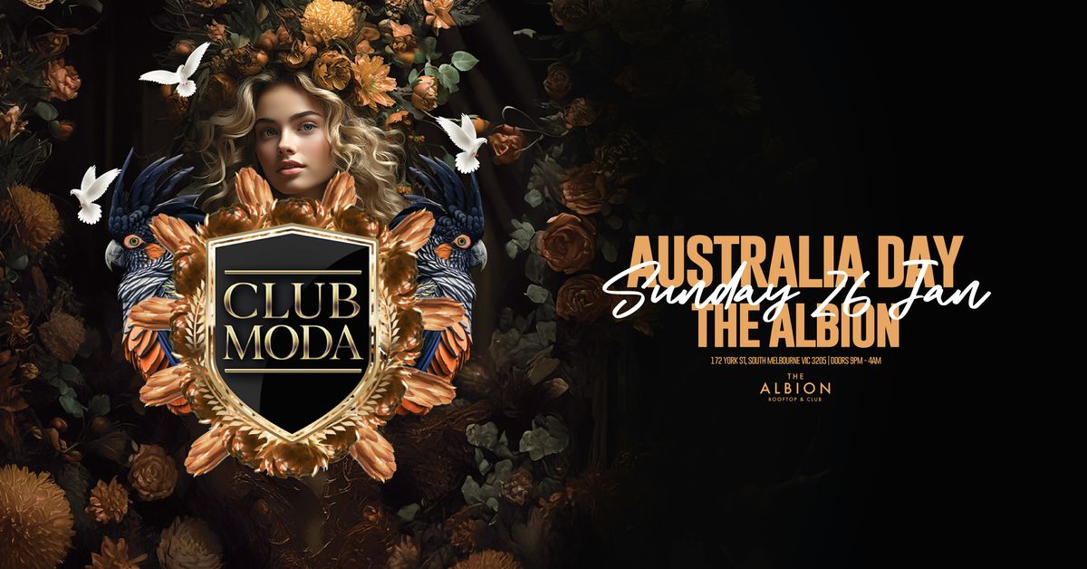 CLUB MODA MELBOURNE | 26.01.25 | AUSTRALIA DAY | 11 YEARS OF MODA