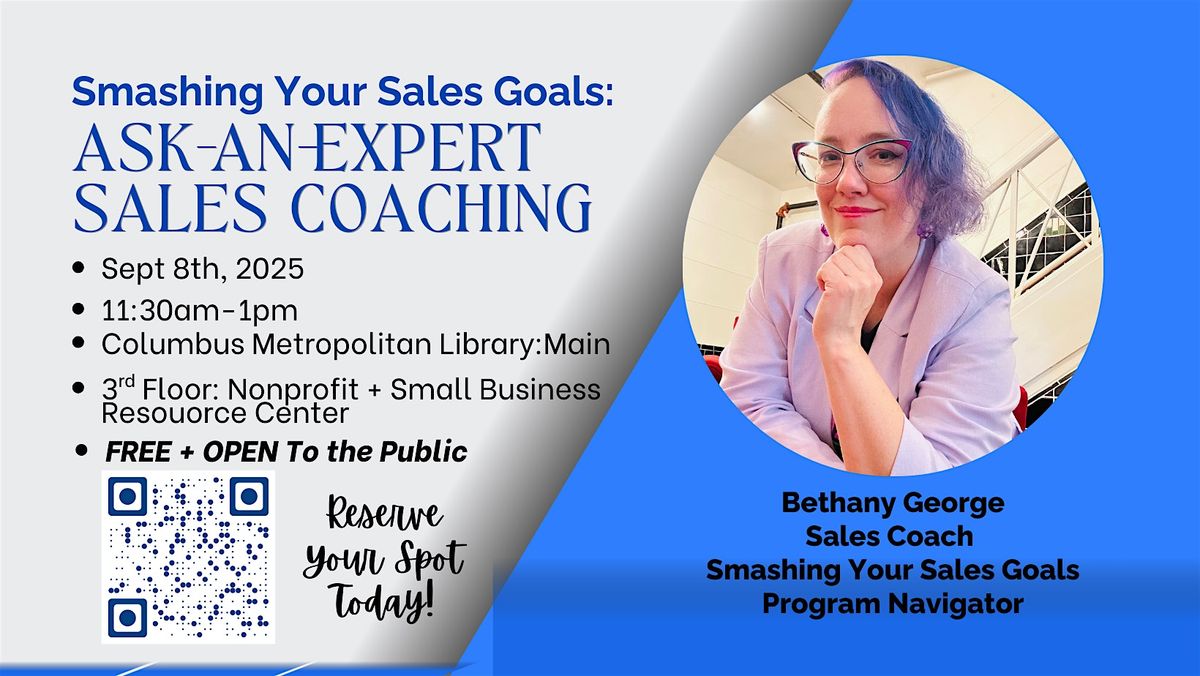 Ask An Expert - Sales Coaching (In-Person)