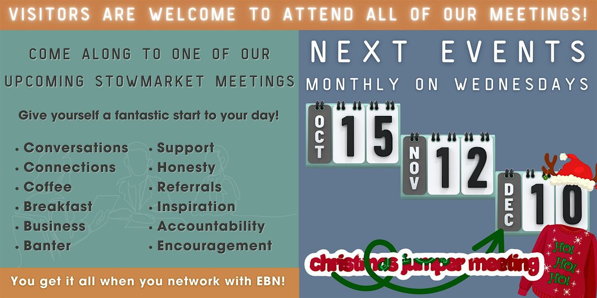 Stowmarket Breakfast Networking events for business owners & professionals