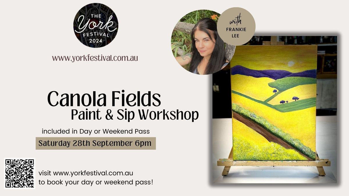 Canola Fields Paint & Sip Workshop