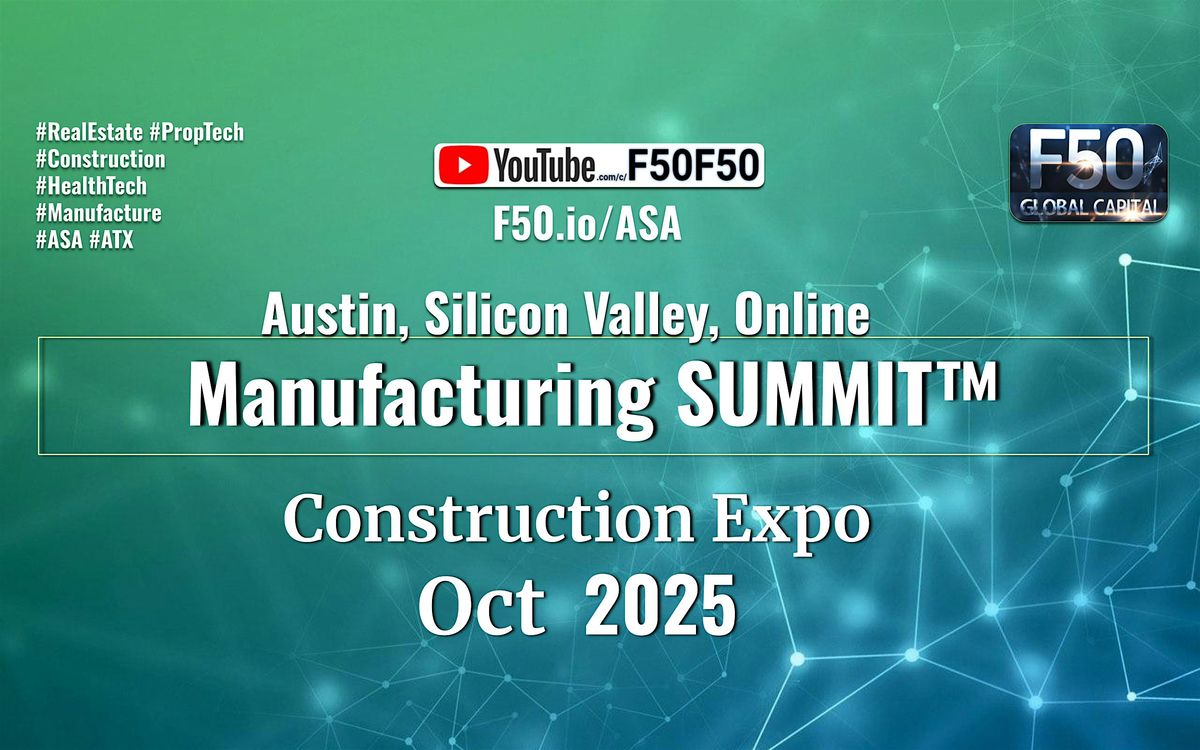 Silicon Valley Investment Forum @ Manufacturing Summit