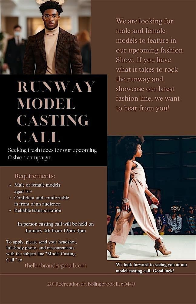 RunwayModel Casting Call