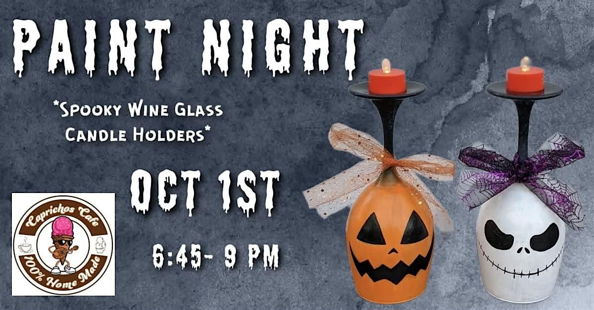 Spooky Candle Holder Paint Night