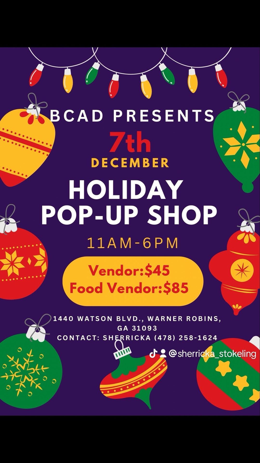 \u2018BCAD HOLIDAY OUTSIDE POP UP SHOP