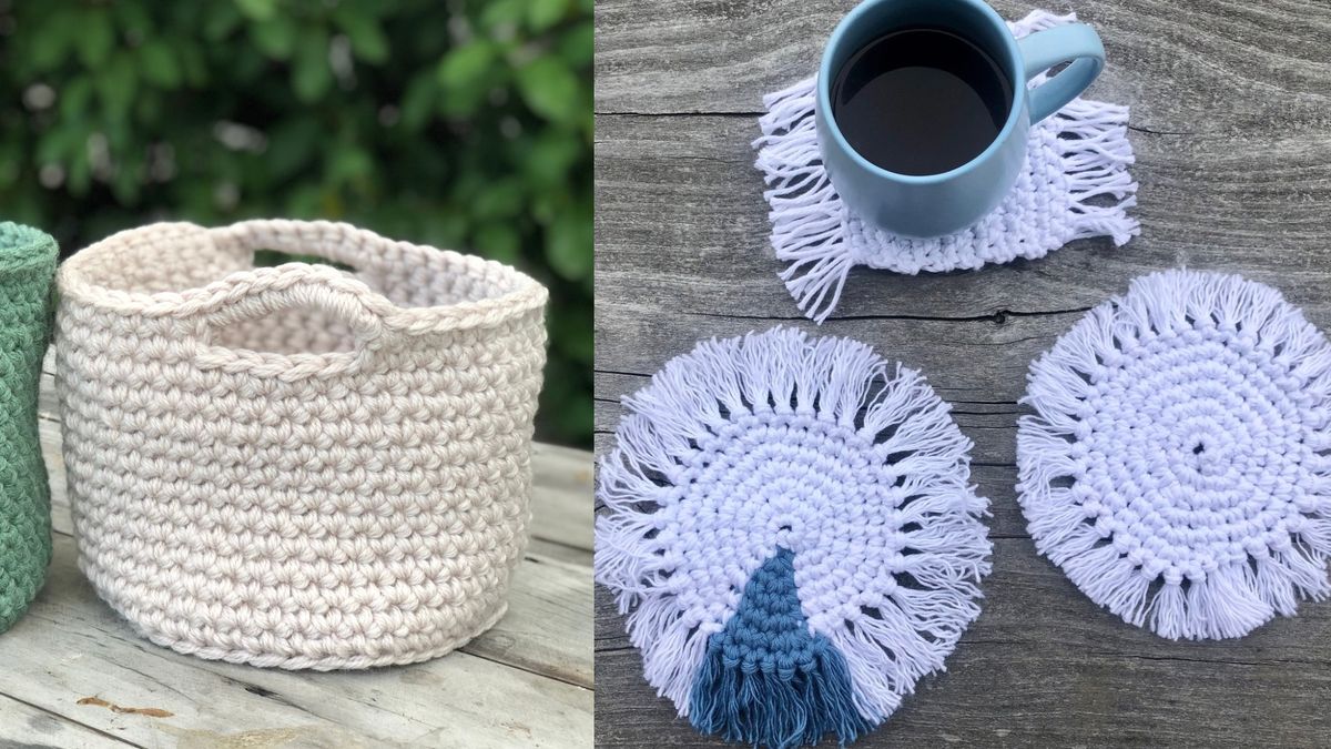 Storage Basket or Boho Coaster Crochet Class 