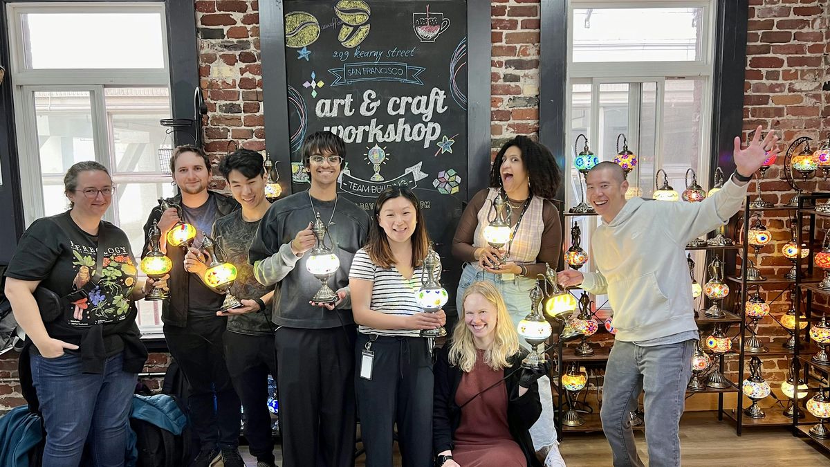 San Jose Mosaic Lamp Workshop | Create Your Own Colorful Lamp