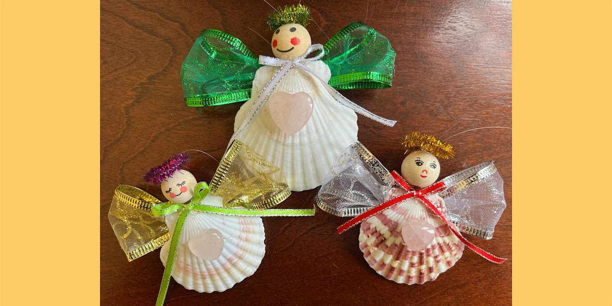 Mindful Craft Class - Trio of Shell Angel Ornaments