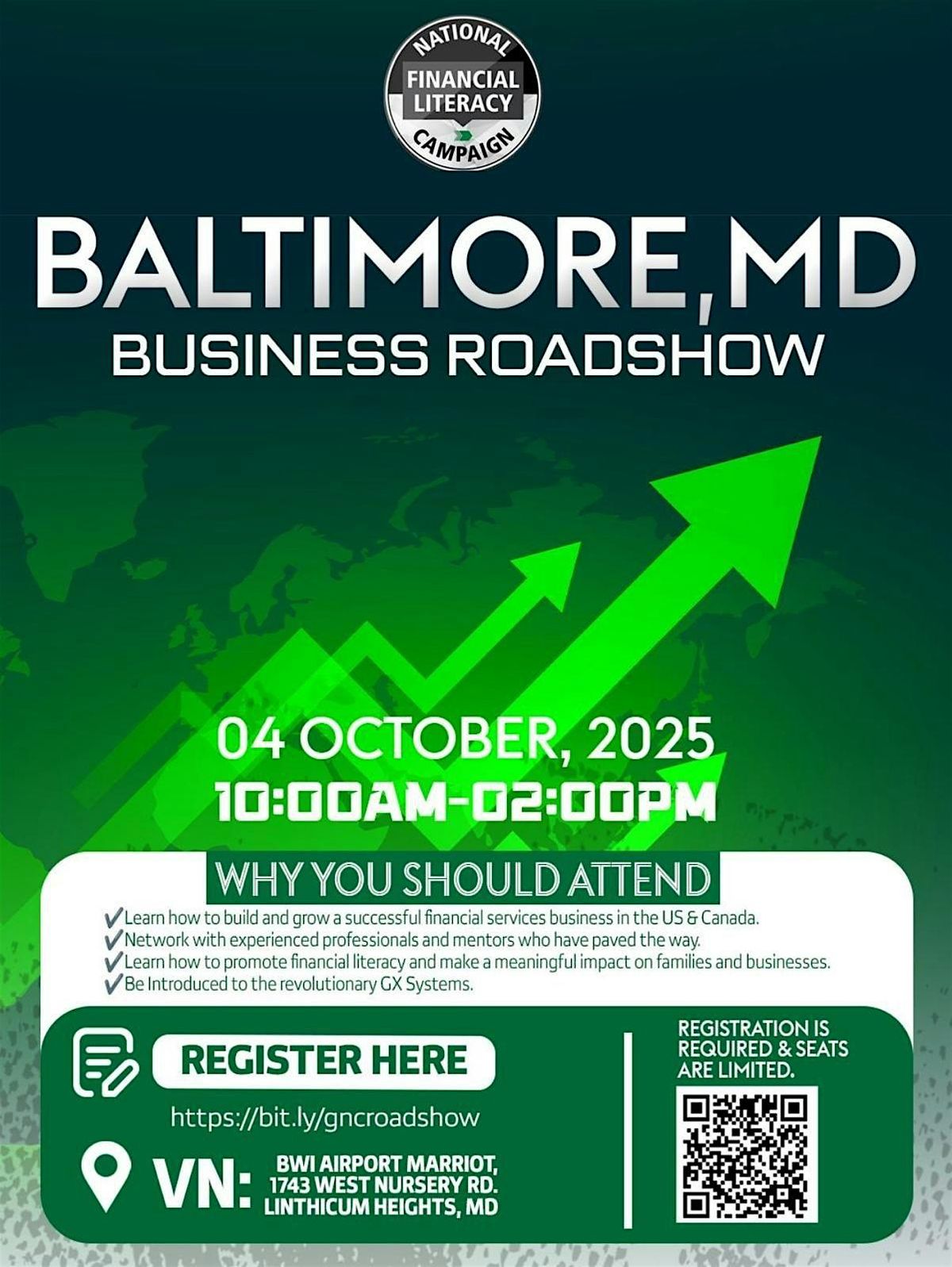 FREE NATIONAL FINANCIAL LITERACY CAMPAIGN BALTIMORE, MD BUSINESS ROADSHOW