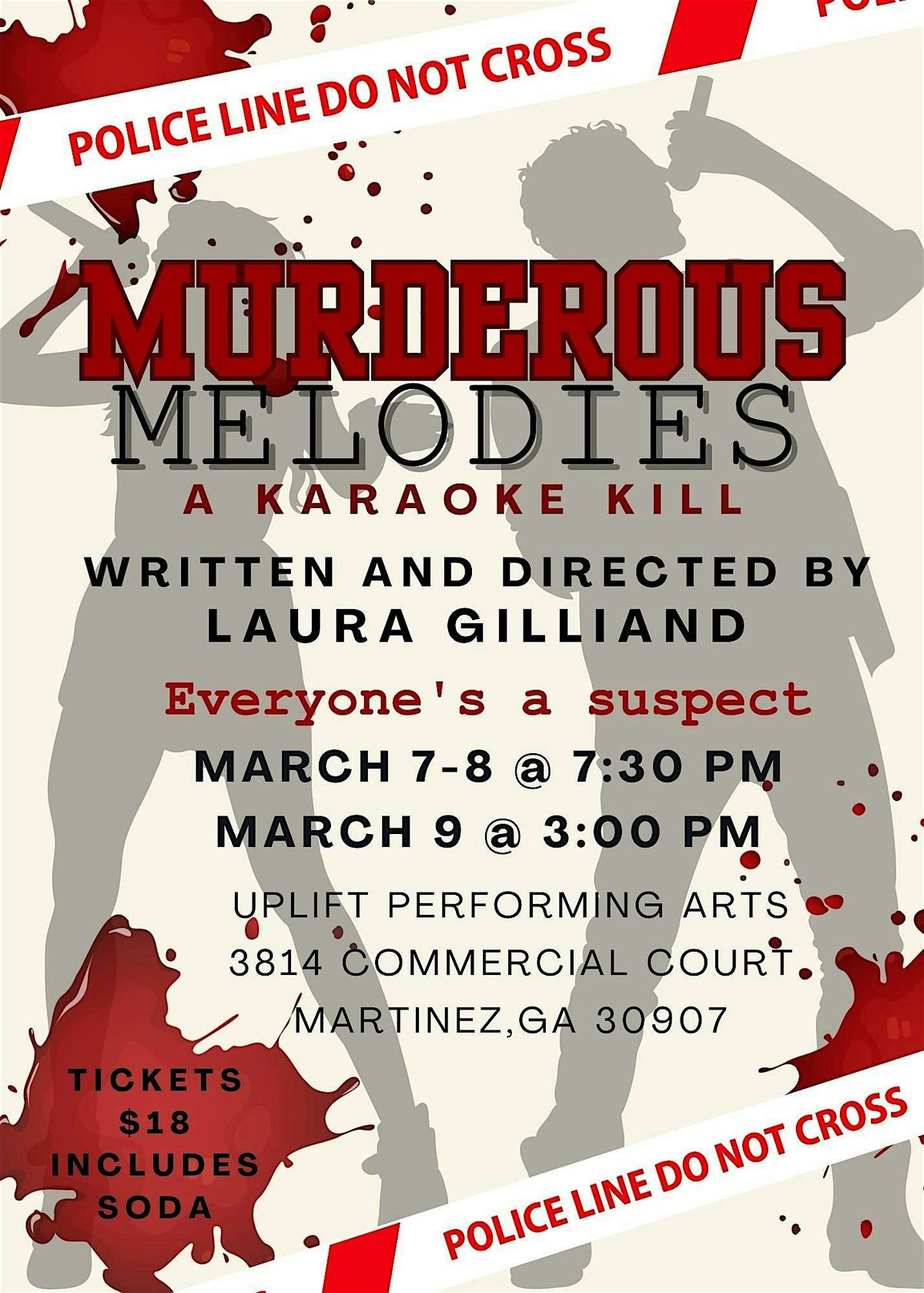 Murderous Melodies- A Karaoke K*ll (play written\/directed  Laura Gilliand)