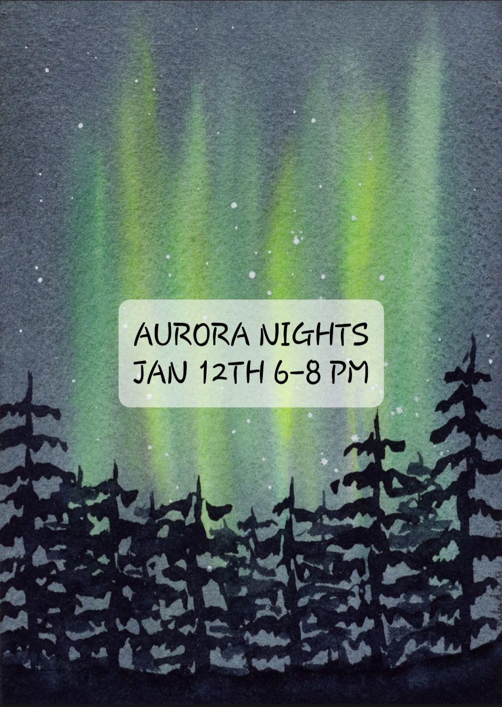 Brews & Brushes - Aurora Nights