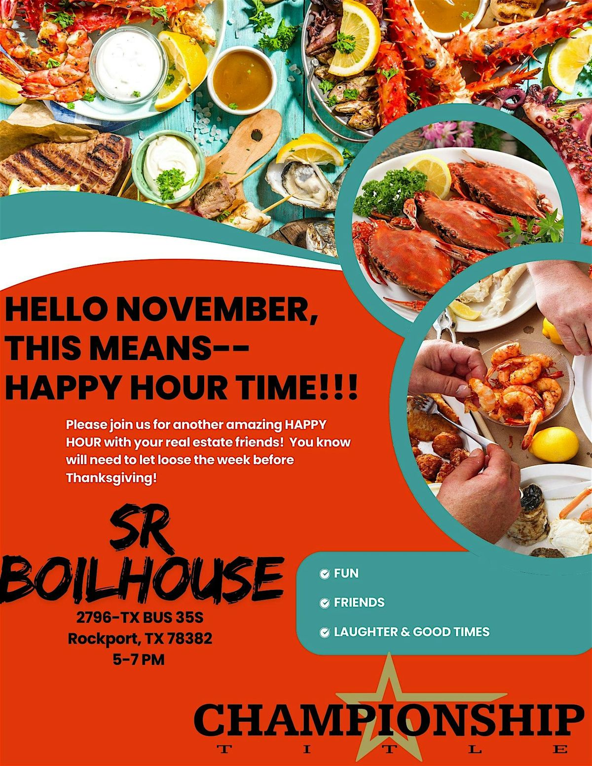 Championship Title's November Happy Hour