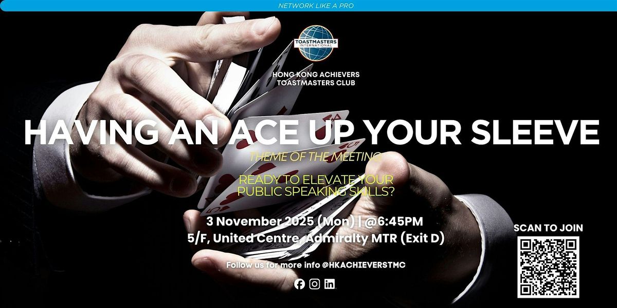 HK Achievers Toastmasters Club Weekly Meeting