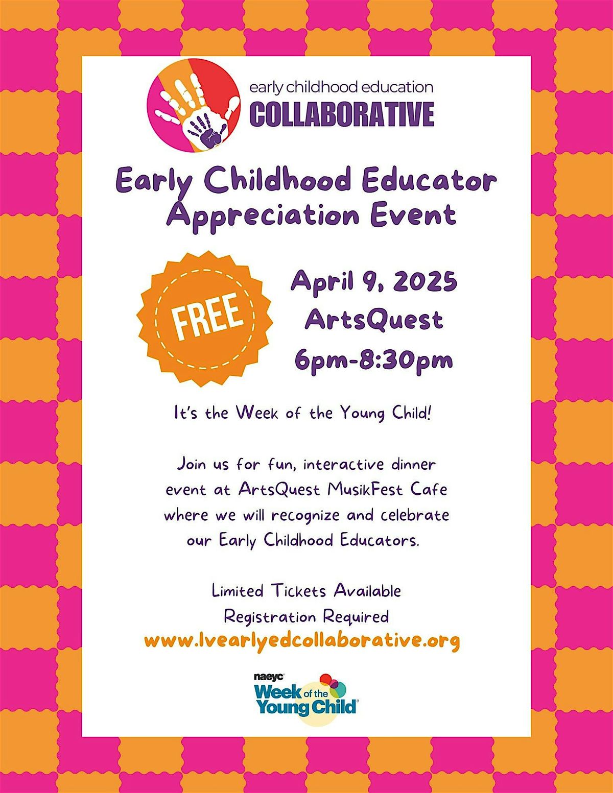 Early Childhood Educator Appreciation Dinner Event