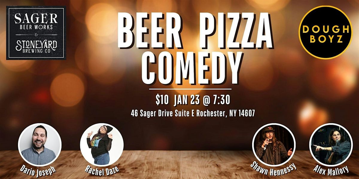 Beer Pizza Comedy at Sager-Stoneyard Pub