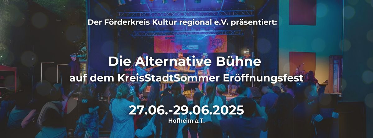 Die Alternative B\u00fchne auf dem KreisStadtSommer Er\u00f6ffnugsfest 2025