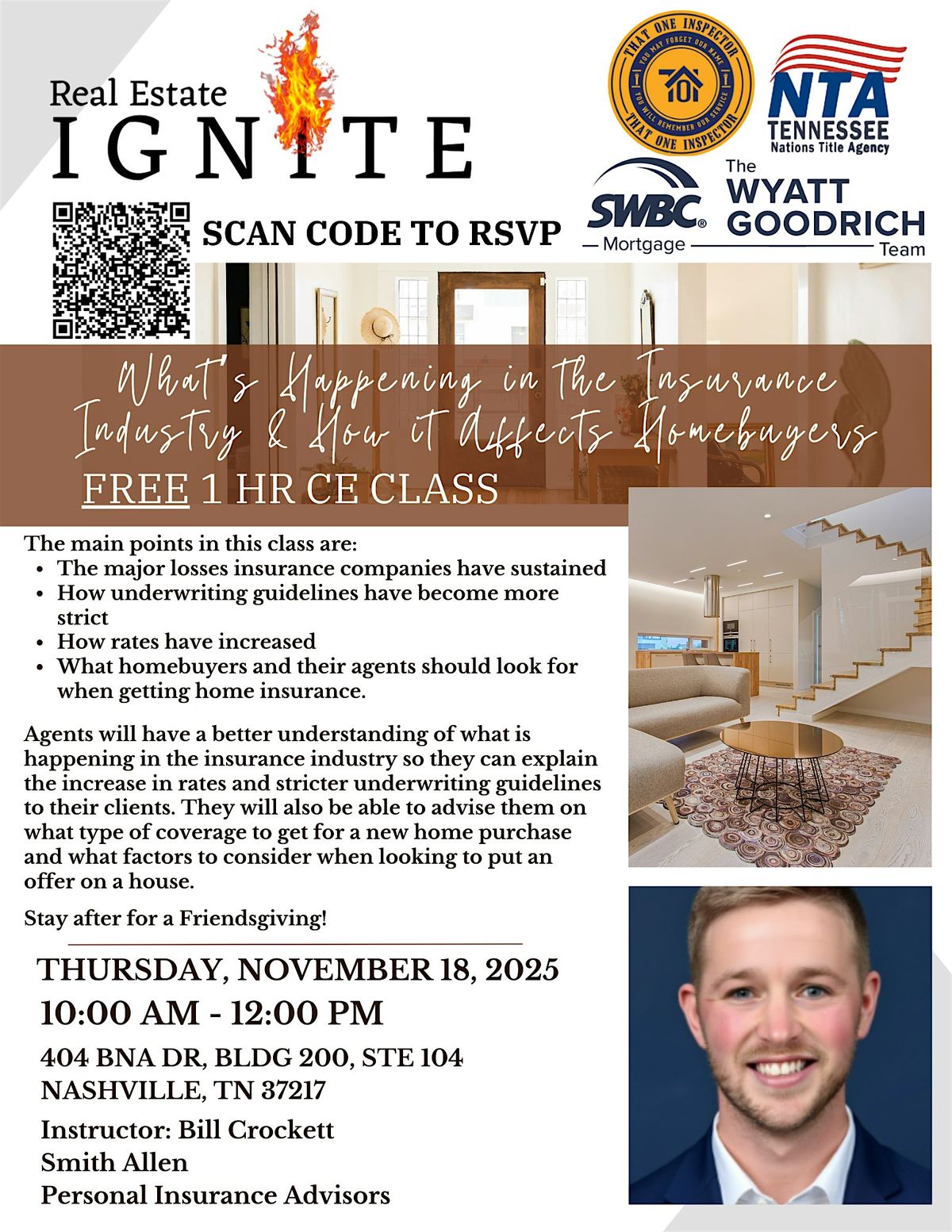 FREE 1-HR CE CLASS FOR REALTORS: What\u2019s Happening in the Insurance Industry