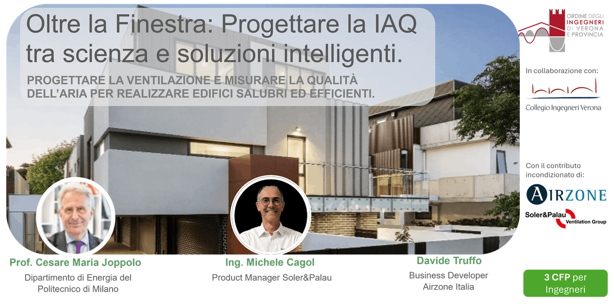 Oltre la Finestra: Progettare la IAQ tra scienza e soluzioni intelligenti.