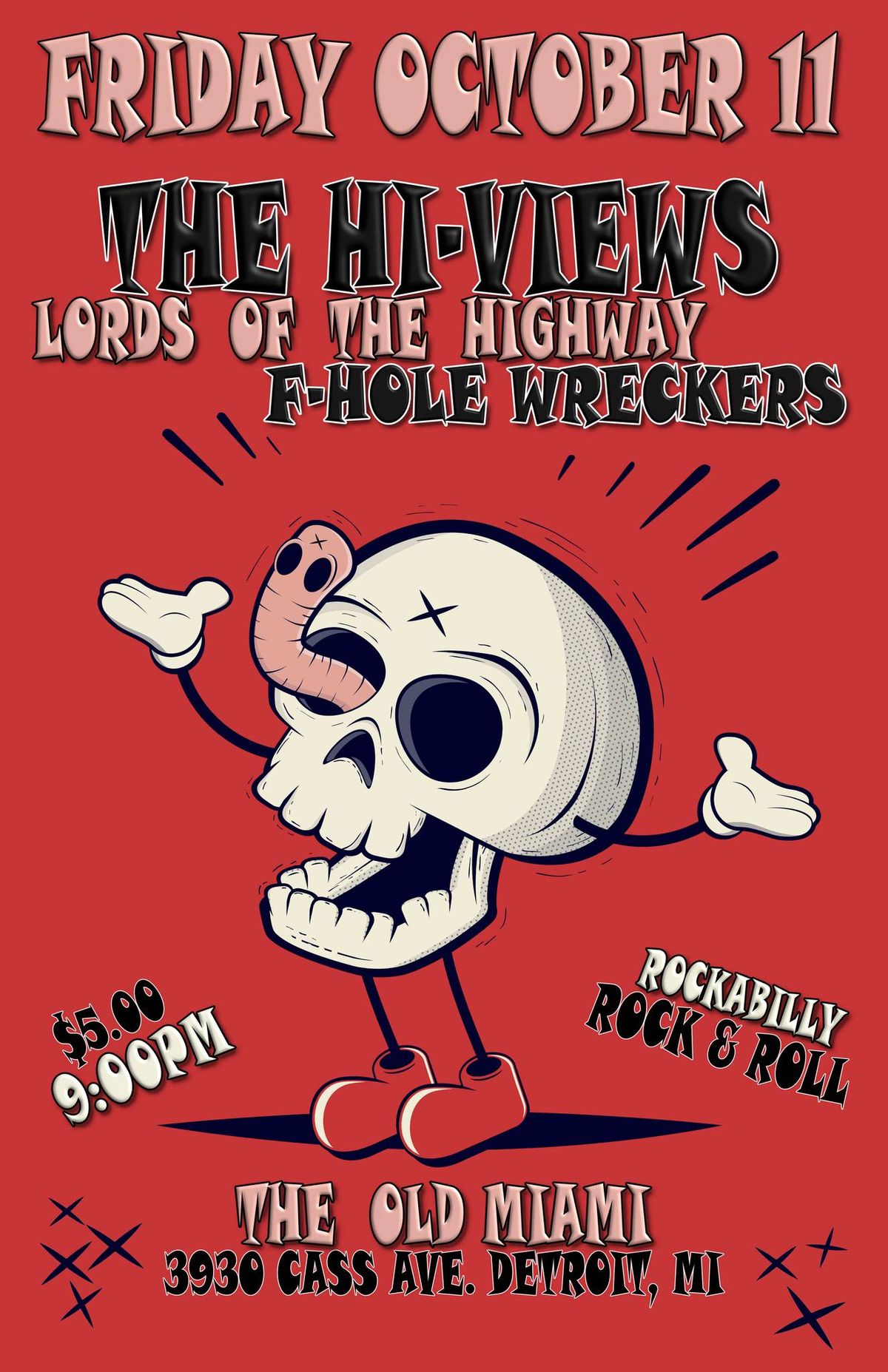 The Hi-Views, Lords of the Highway, & F-Hole Wreckers at The Old Miami 