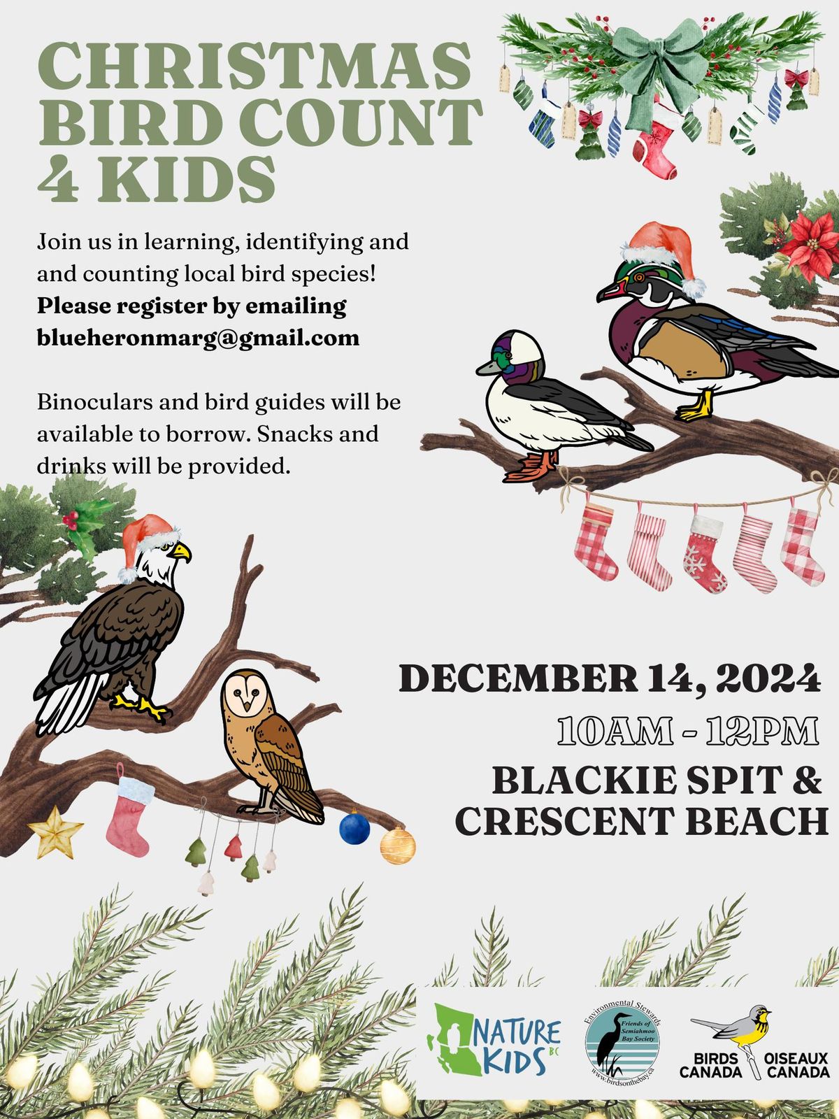 Christmas Bird Count 4 Kids