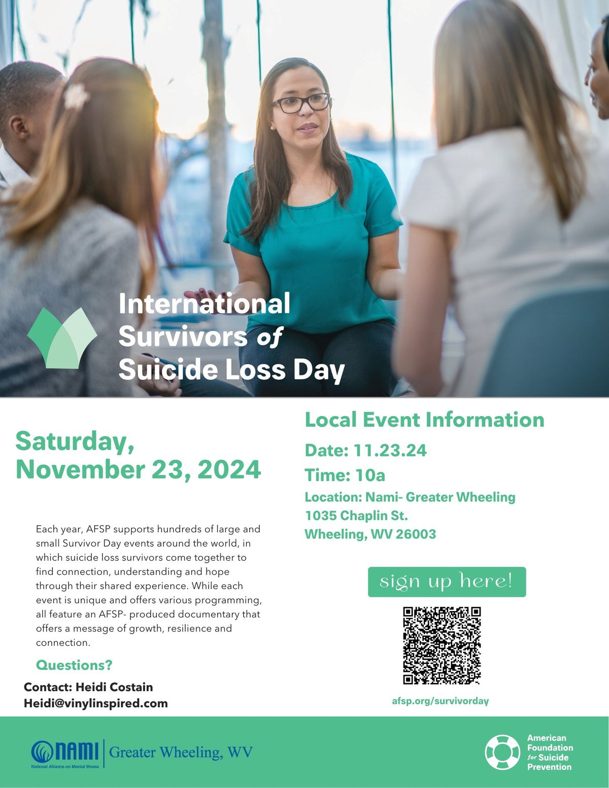 International Survivors of Suicide Loss Day- Wheeling