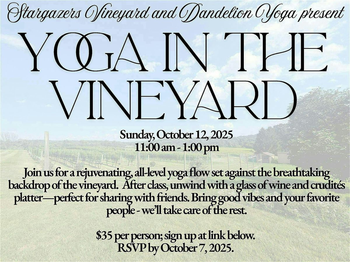 Yoga in the Vineyard