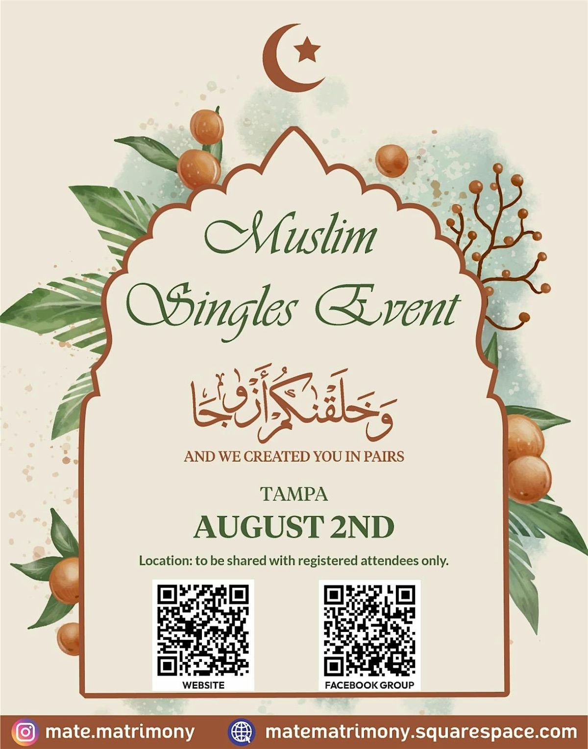 Muslim Singles Event in Tampa