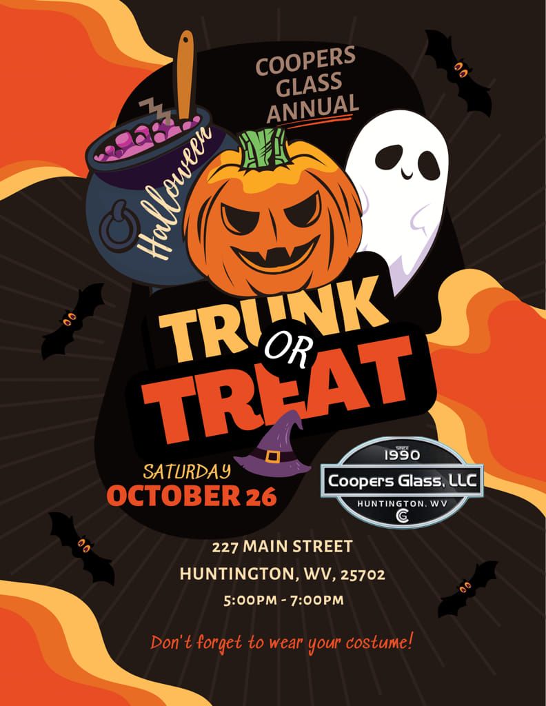 Coopers Glass annual trunk or treat 