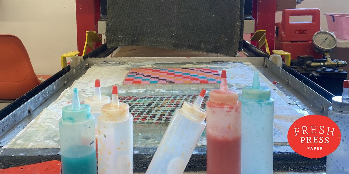 Screen Print & Pulp Painting Workshop at Fresh Press