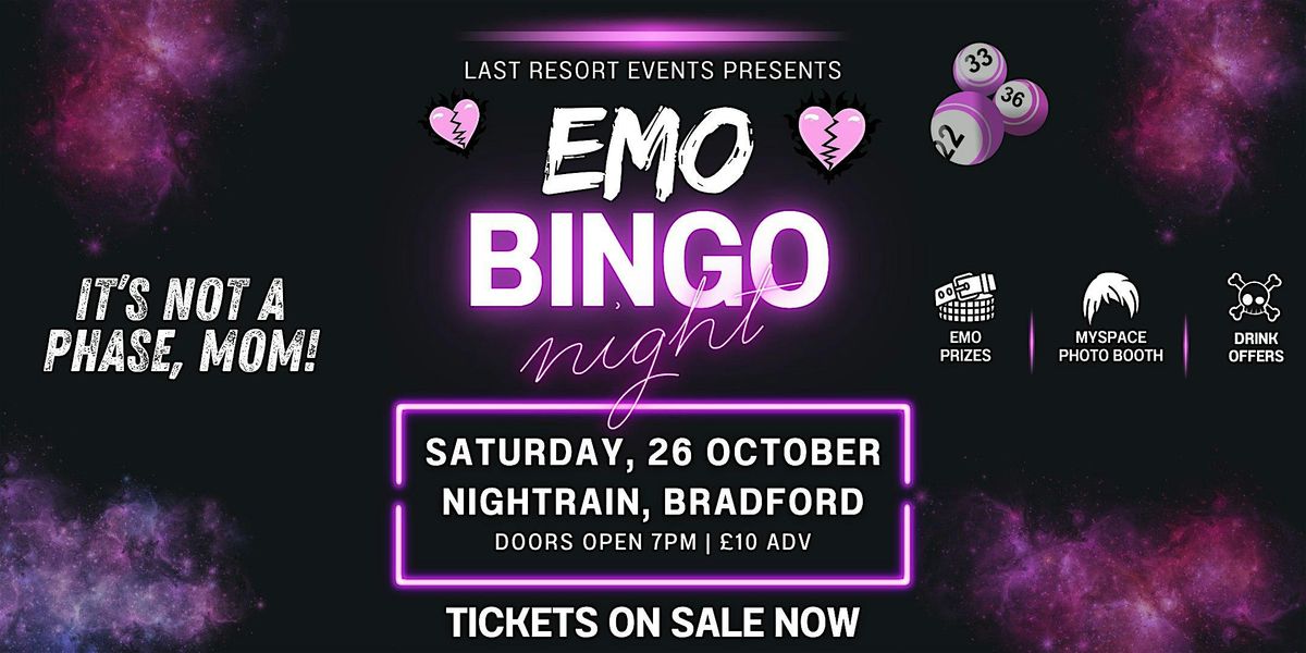 Emo Bingo Night at Nightrain (Bradford)