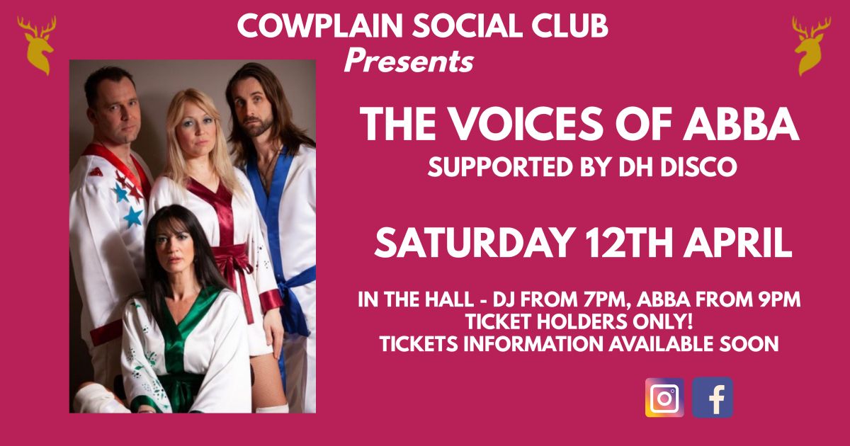 The Voices of ABBA ~ ABBA Tribute Night! \ud83d\udc83\ud83c\udffc\ud83c\udfa4\ud83d\udd7a\ud83c\udffc