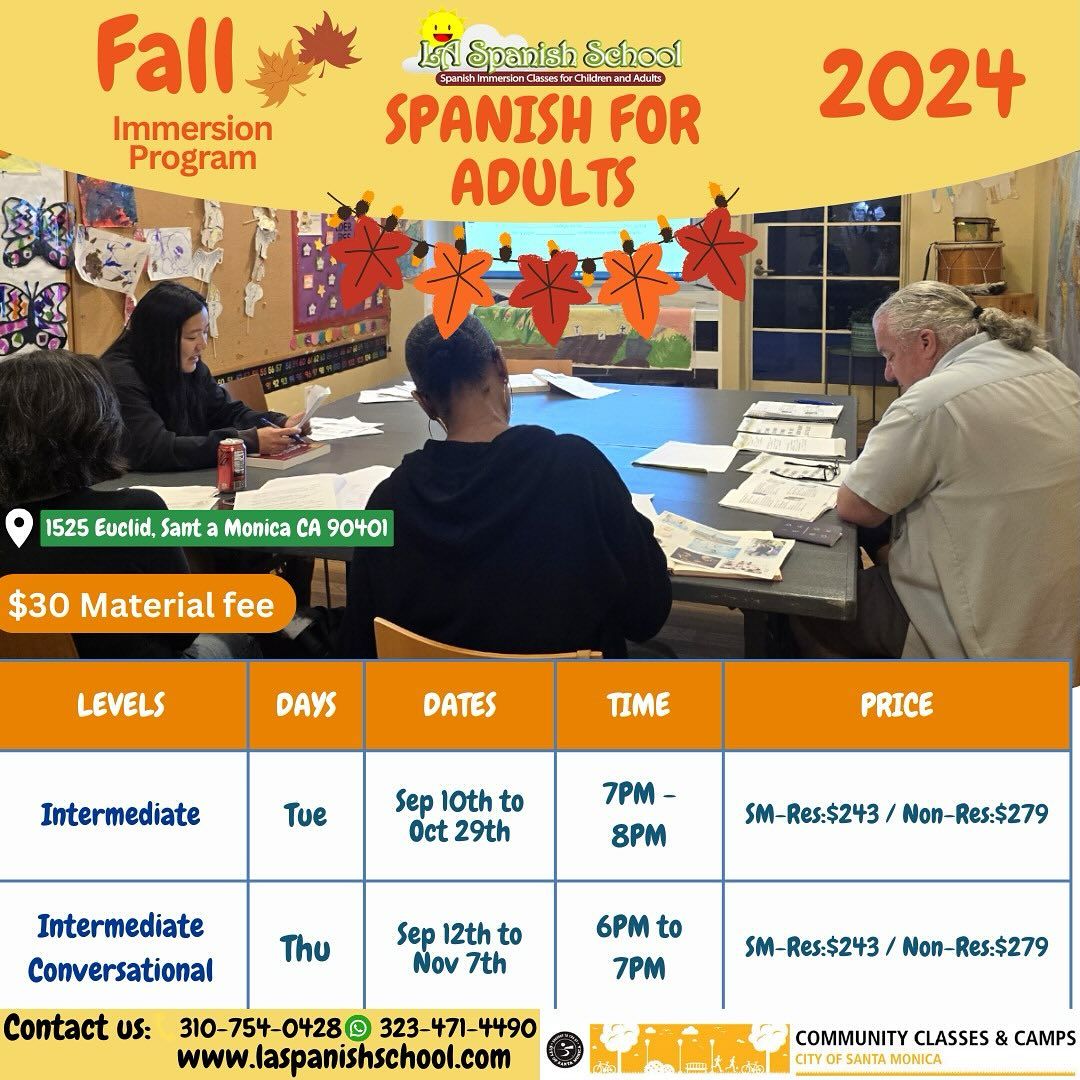 Spanish For Adults (Intermediate)