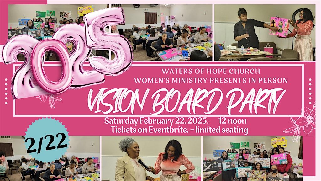 Waters Of Hope Church Vision Board Party