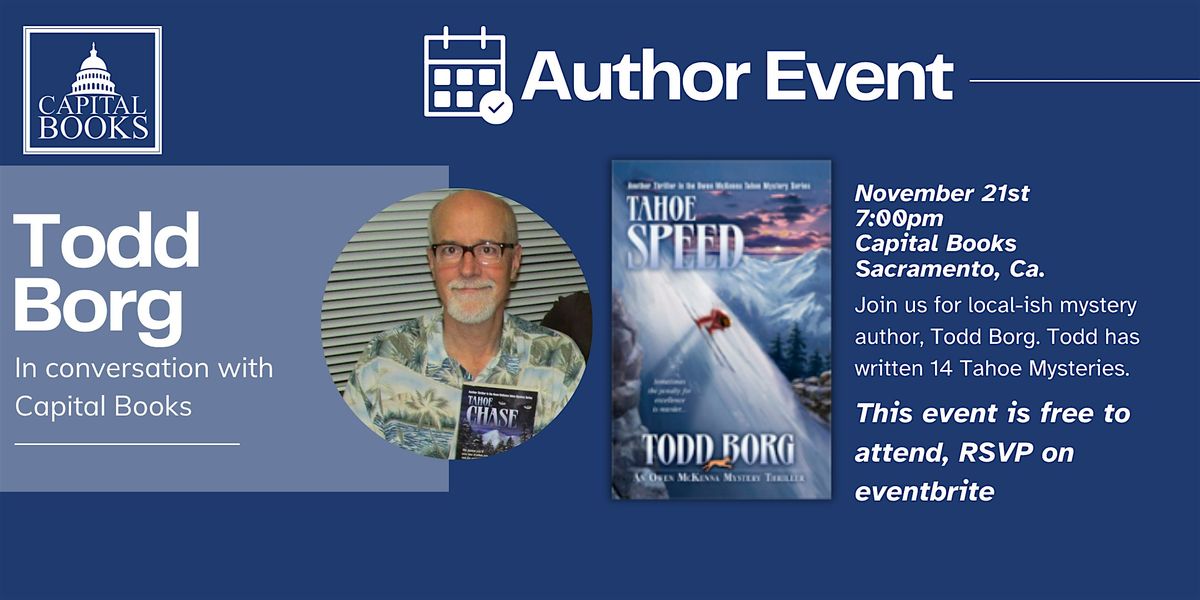 Todd Borg - Owen McKenna Mystery\/Thriller Signing