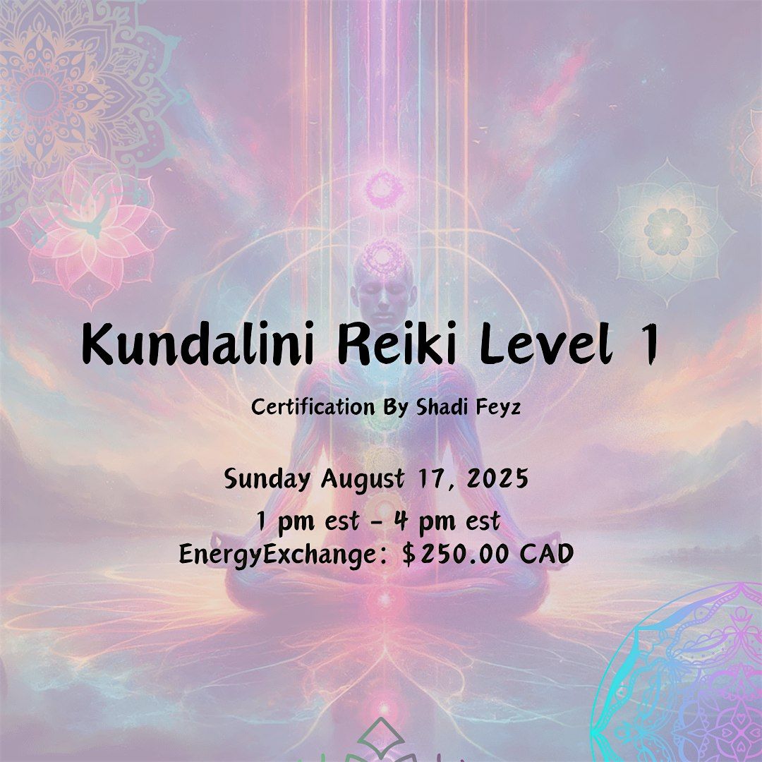 Kundalini Reiki Level 1 Certification Course