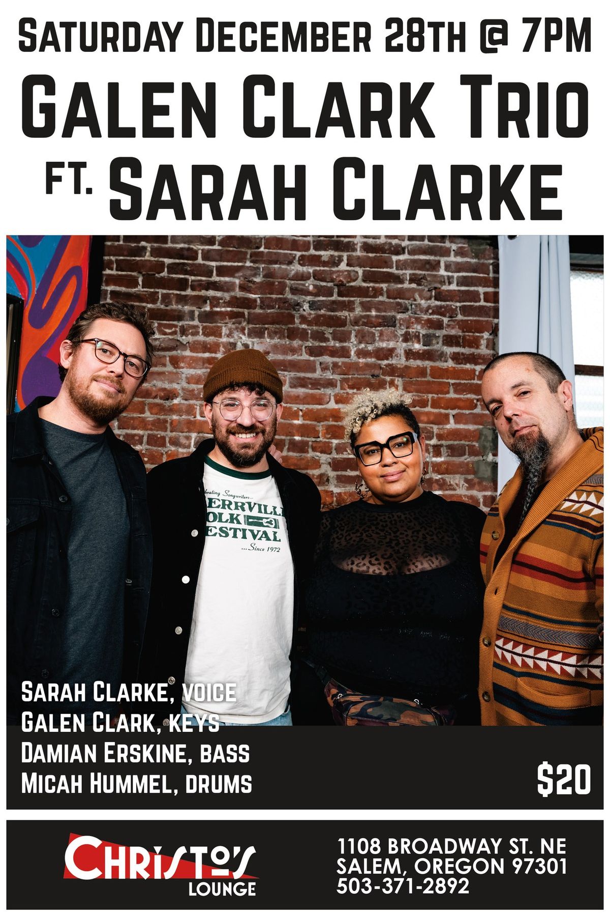 Galen Clarke Trio ft. Sarah Clarke