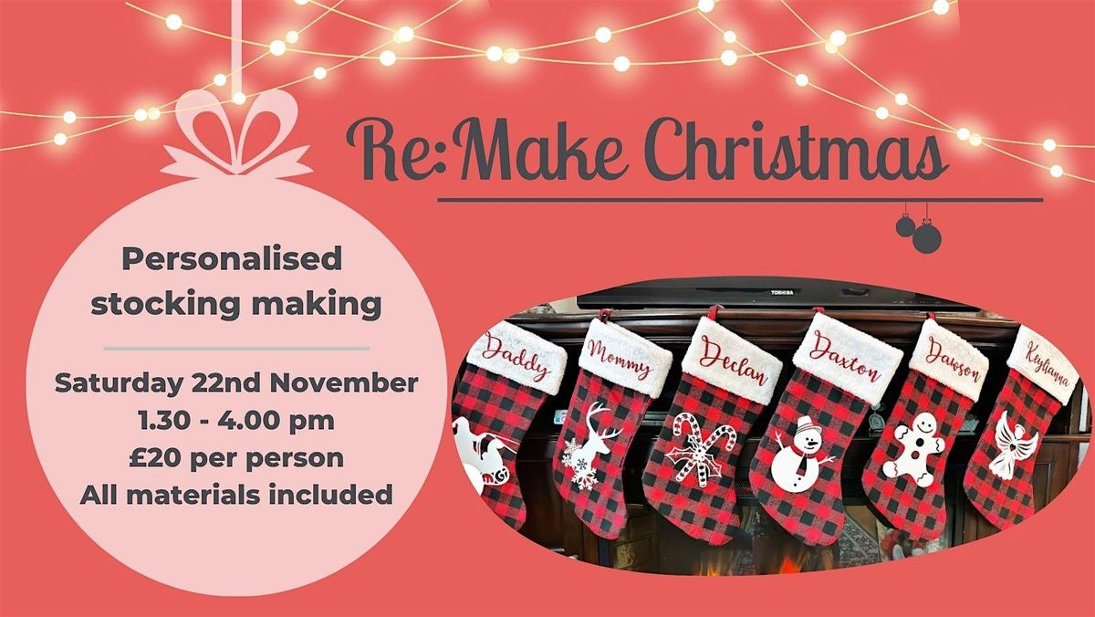 Sew and personalise a Christmas stocking