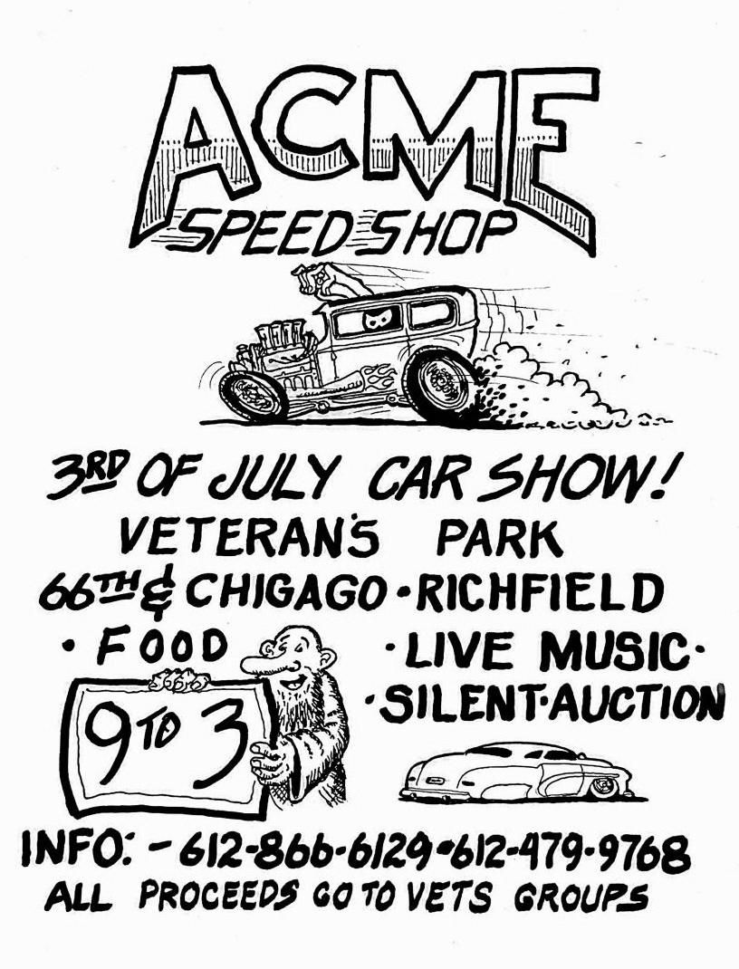 Acme Speedshop July 3rd show