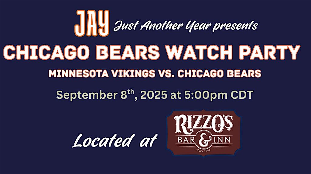 Chicago Bears Opening Night Watch Party at Rizzo's Bar & Inn!