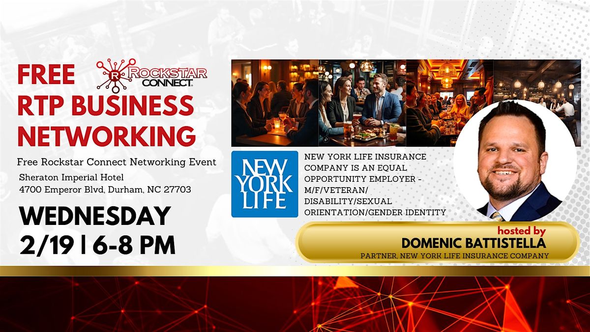 Free RTP Business Rockstar Connect Networking Event (February, RTP)