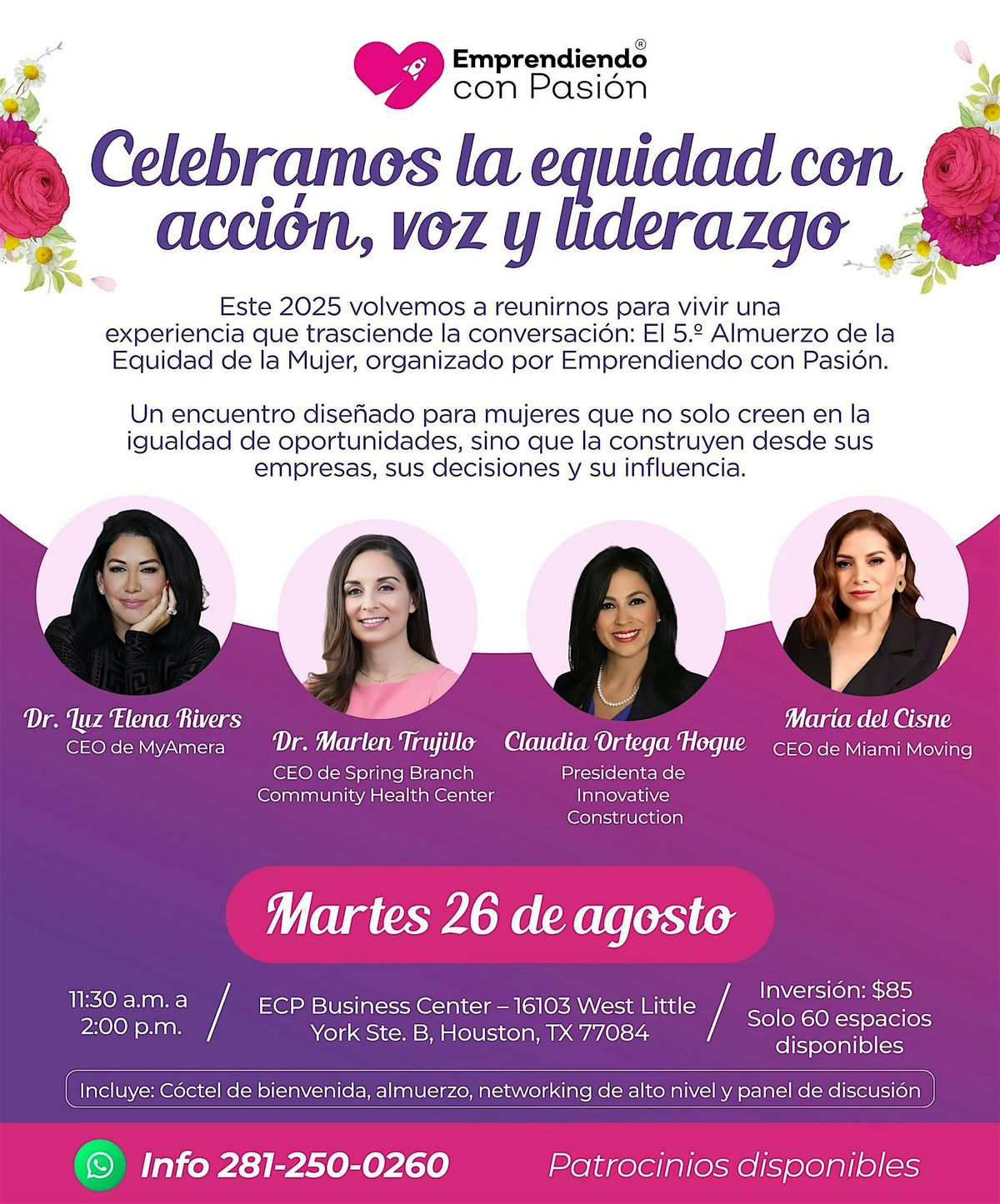 Quinto almuerzo Dia de la Equidad de la Mujer