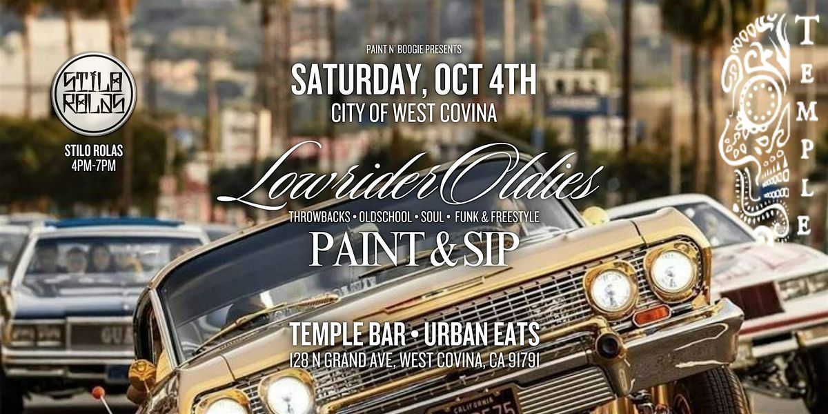 Paint N' Sip w\/ STILO ROLAS: Oldies  \u2022 Old-School \u2022  Funk & Freestyle+More!