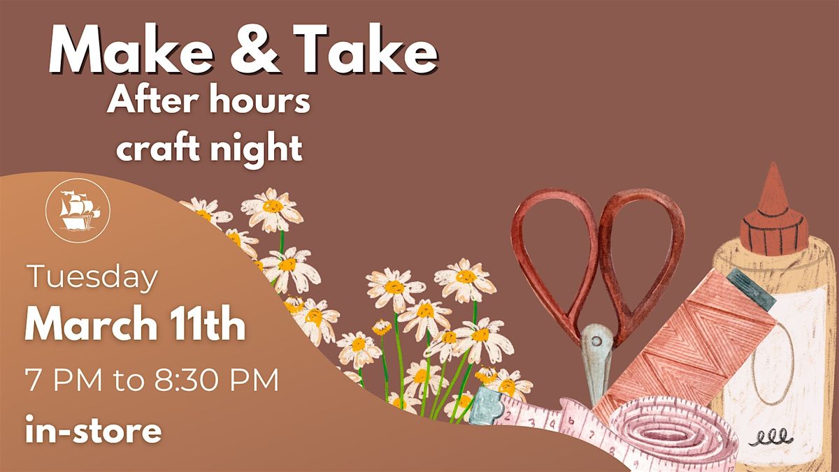 Make and Take Cozy Craft Night and Book Exchange