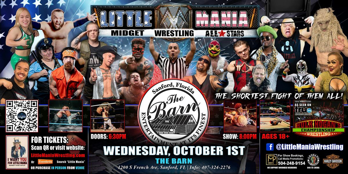 Sanford, FL - Little Mania Midget Wrestling @The Barn