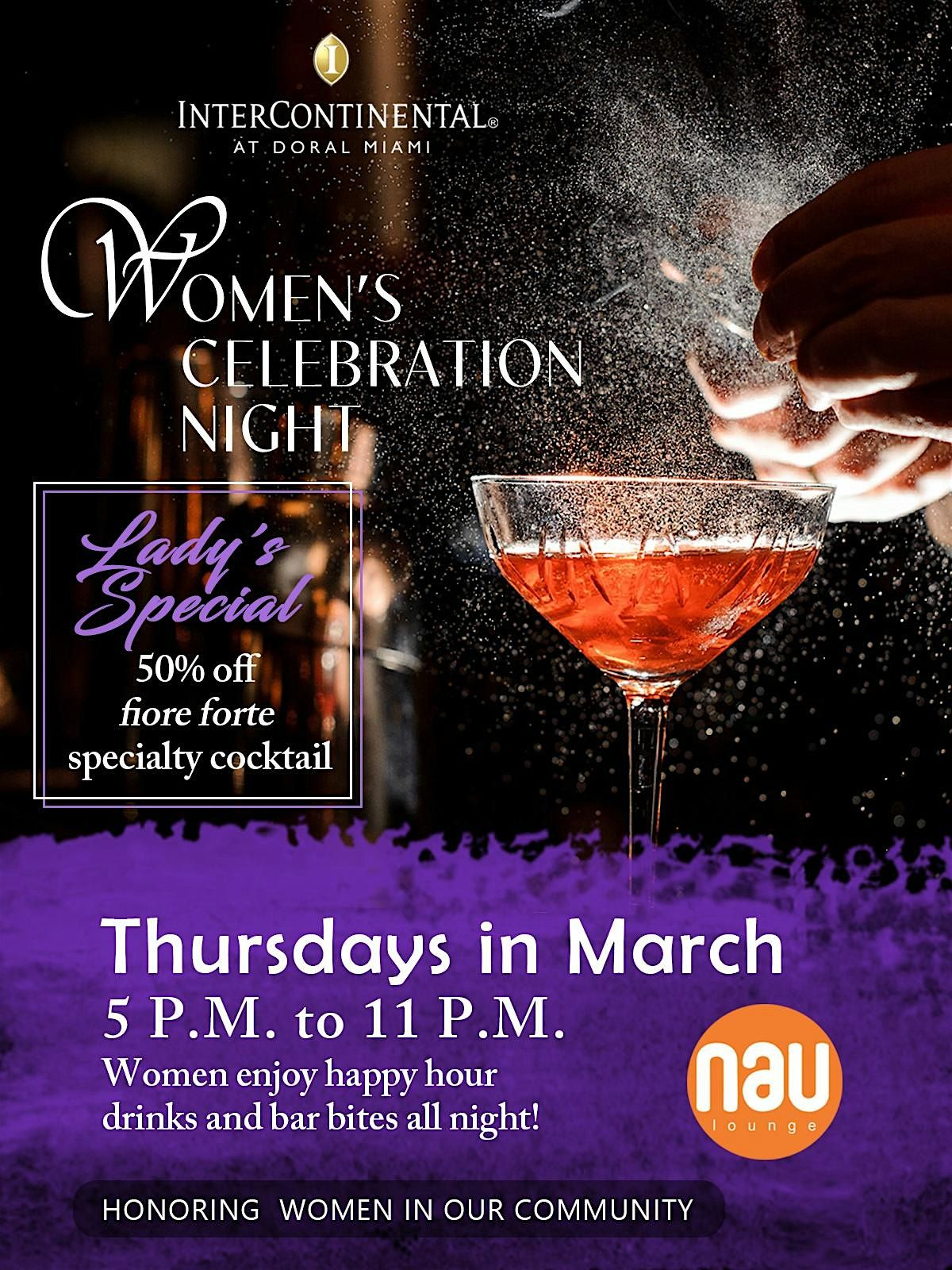 Women's Celebration Happy Hour Nights