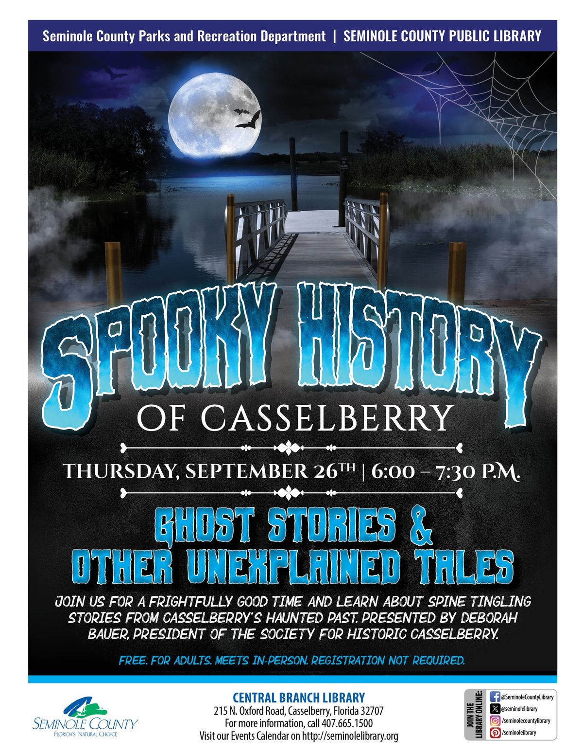 Lecture: "Spooky Casselberry: Ghost Stories from the City's Past"