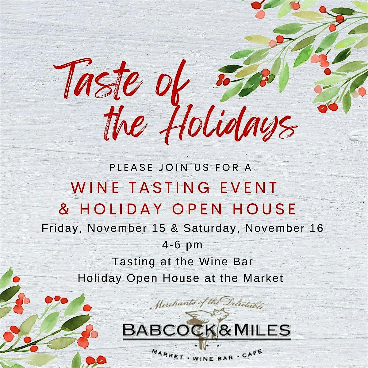 Taste Of The Season @ Babcock & Miles