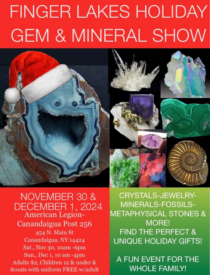 Finger Lake Holiday Gem, Mineral & Fossil Show