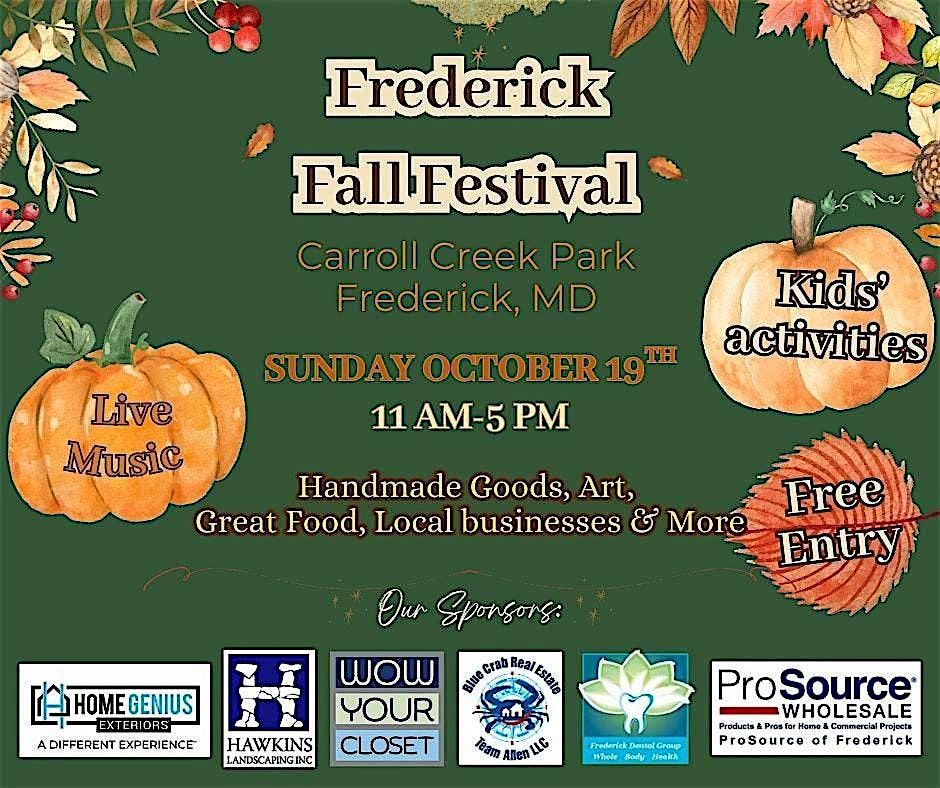 Frederick Fall Festival at Carroll Creek Park