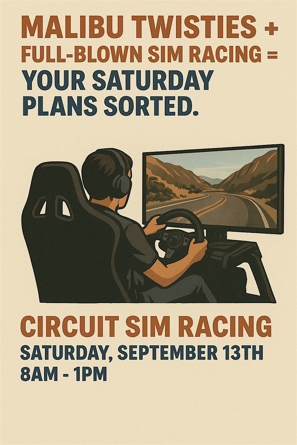 Malibu Drive & Sim Racing